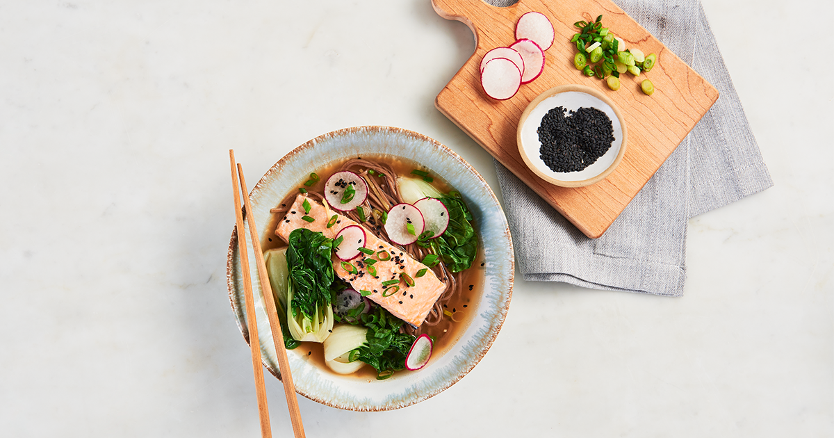Miso Poached Salmon