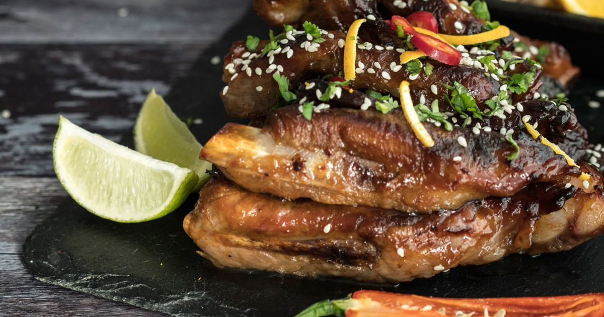 Orange Glazed Spare Ribs