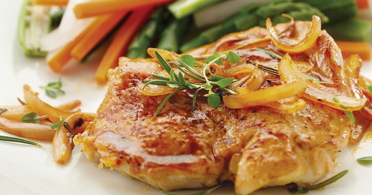 Paprika Chicken with Steamed Vegetables