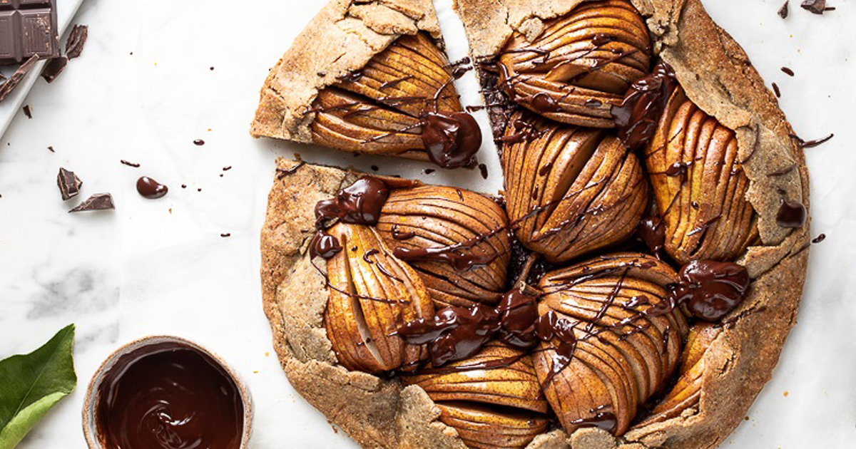 Pear and Chocolate Galette