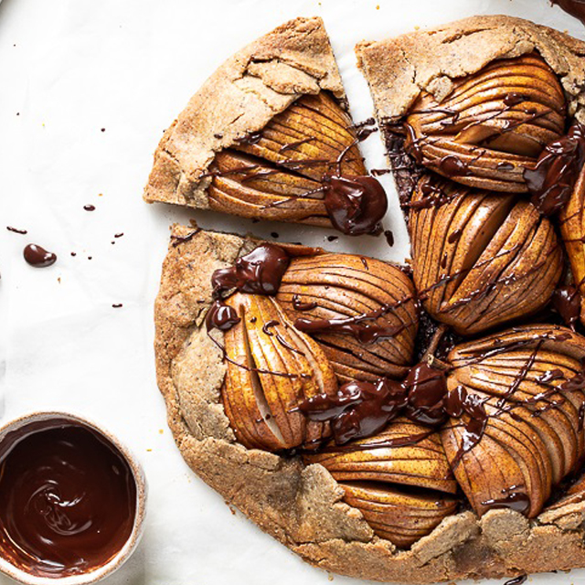Pear and Chocolate Galette