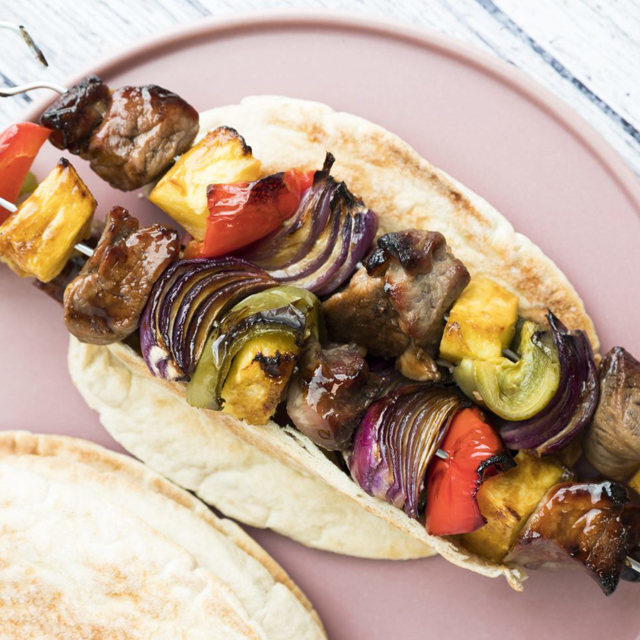 Pork and Pineapple Skewers