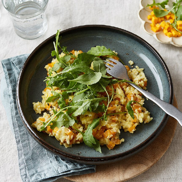 Pumpkin Risotto with Feta
