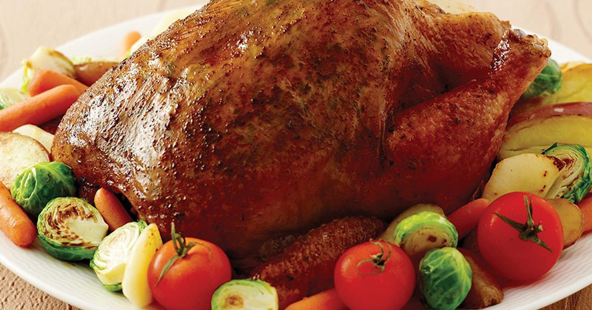 Poulet rôti glacé au miel