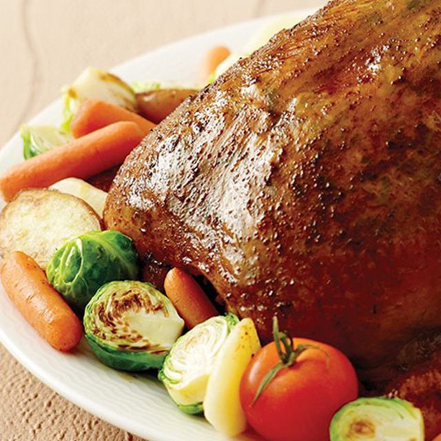 Poulet rôti glacé au miel