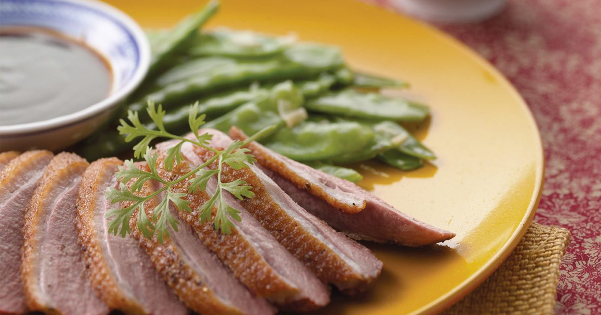 Roast Duck with Honey & Hoi Sin Sauce