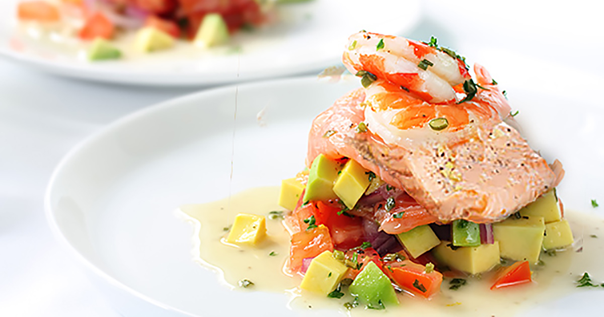 Saumon avec salsa à la mangue