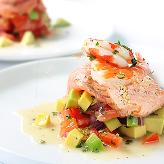 Saumon avec salsa à la mangue