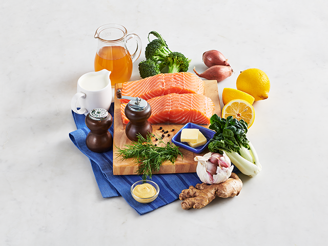 Salmon with Creamy Lemon Dill Sauce ingredients image