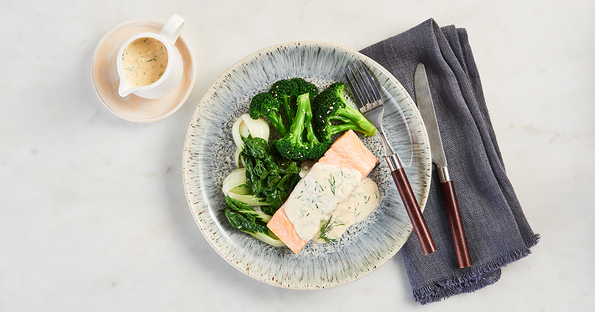 Salmon with Creamy Lemon Dill Sauce main image