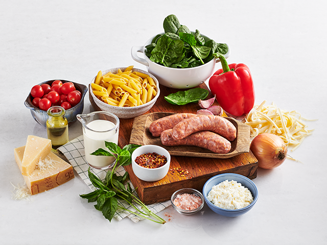 Sausage Pasta Bake ingredients image