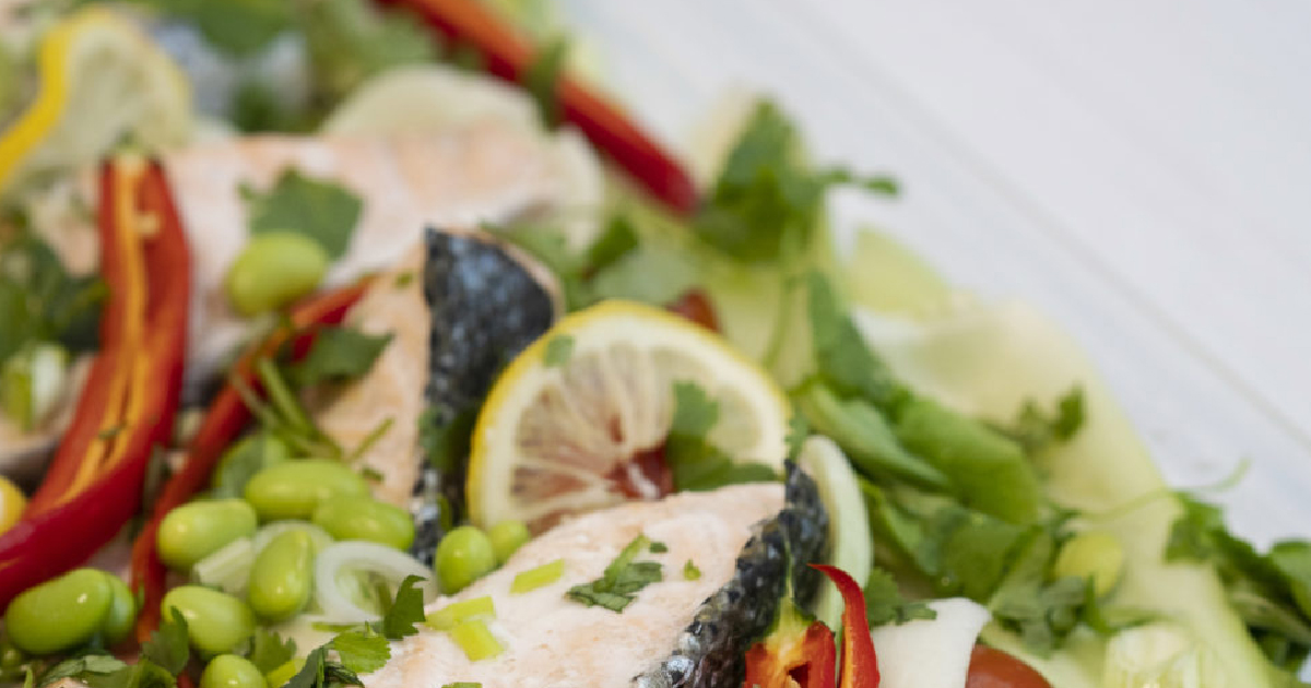 Steamed Oriental Salmon