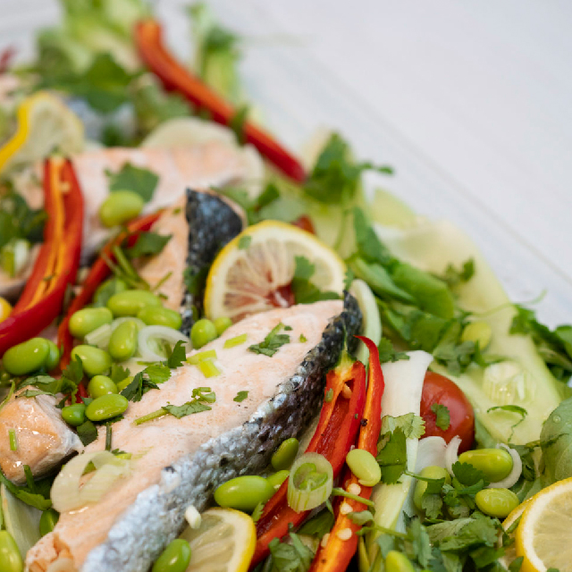 Steamed Oriental Salmon