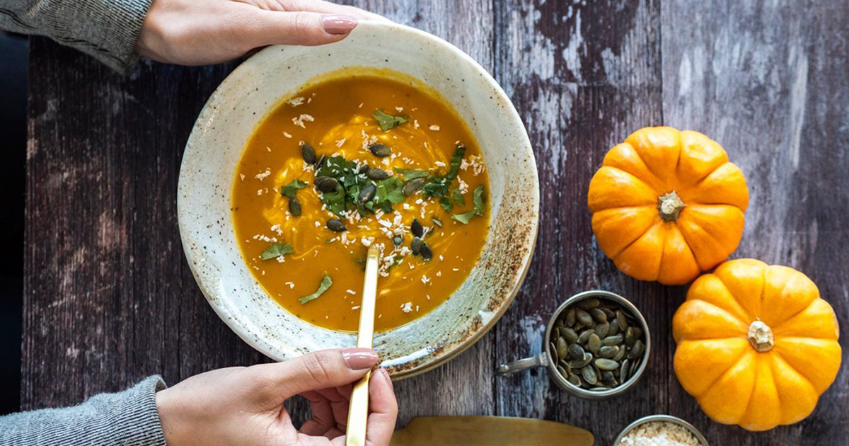 Vegan Roasted Pumpkin and Coconut Soup
