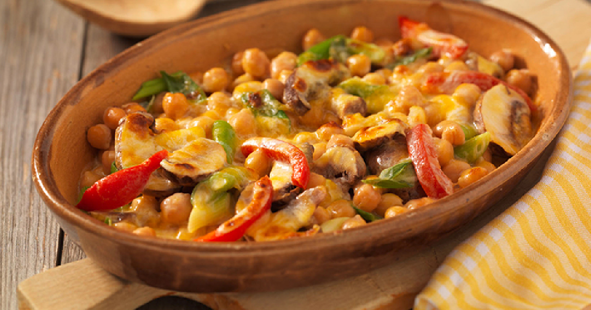 Vegetarian Chickpea Gratin