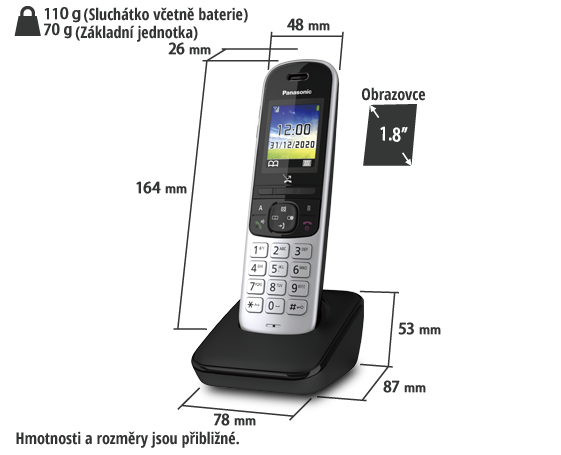 Foto Telefon KX-TGH710FX