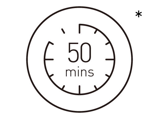 Kuni 50 minutit juhtmeta juukselõikust