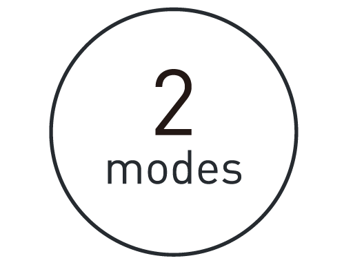 2 valitavat harjamisrežiimi