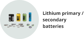 Lithium primary/secondary batteries