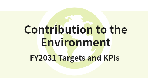 Contribution to the Environment  - FY2031 Targets and KPIs -