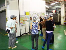 This photo shows the site confirmation of waste management activities at the factory in Singapore.