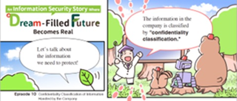 Photo of an educational comic designed to help all employees enjoy learning about information security, promoting awareness through engaging visual storytelling.
