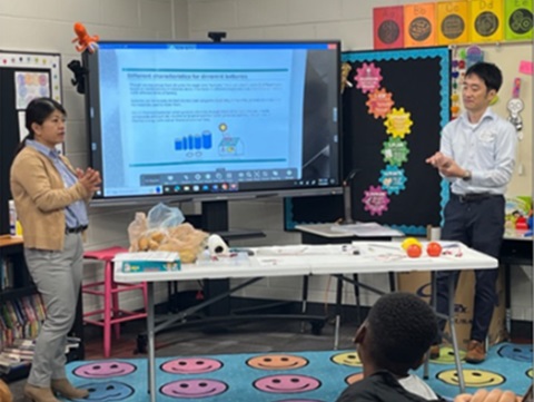 Photo of STEM education activities in North America, highlighting Panasonic’s support for science and technology learning among students.