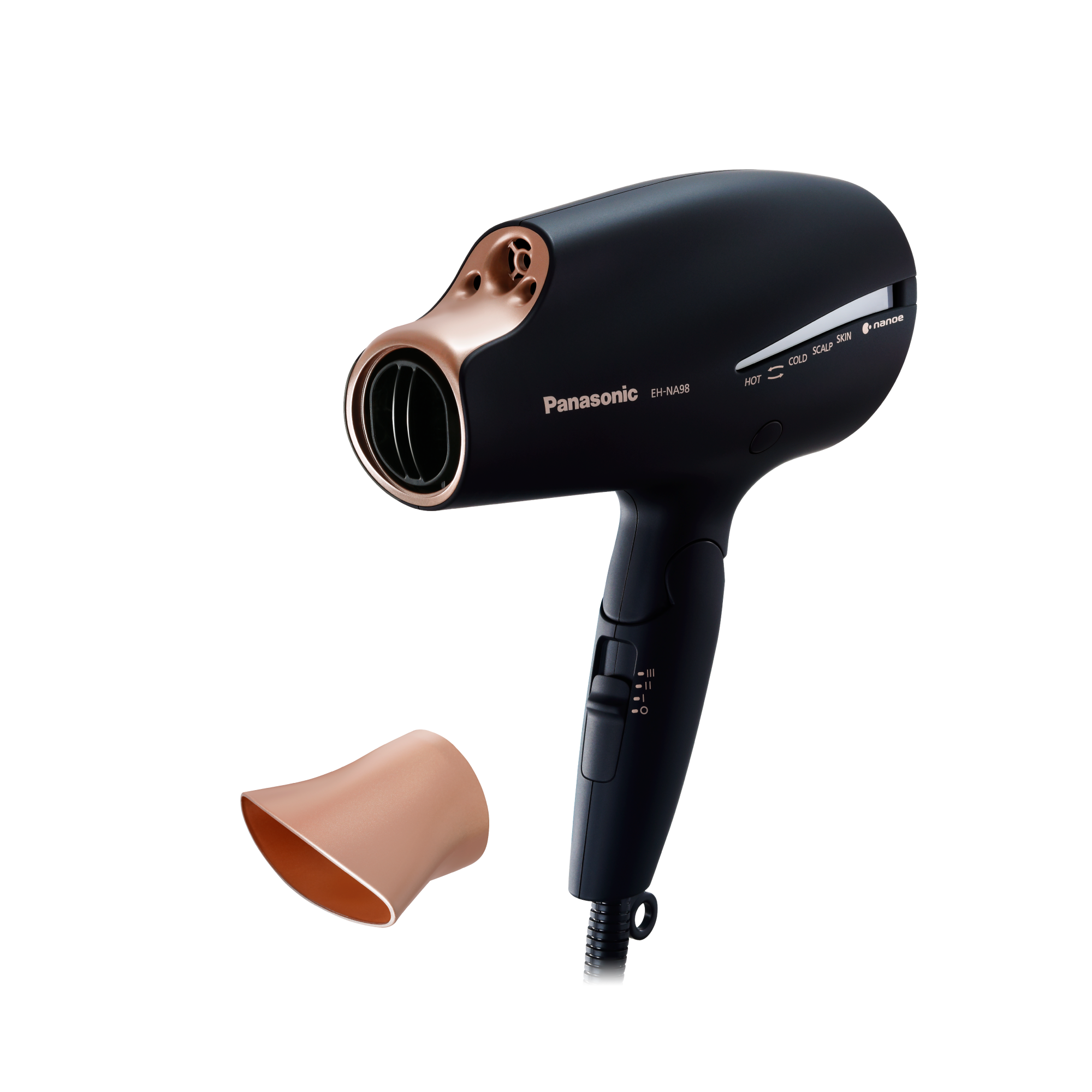 A nanoe™ hajápoló EH-NA98 Double Mineral hajszárító fényképen