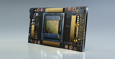 NVIDIA A100 TensorコアGPU イメージ図
