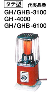 タテ型代表品番GH/GHB-3100,GH-4000,GH/GHB-6100
