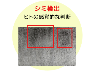 シミ検出ーヒトの感覚的な判断