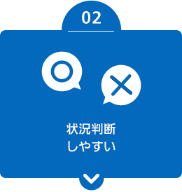（2）状況判断しやすい