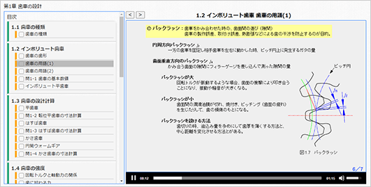 機構設計基礎3  学習画面