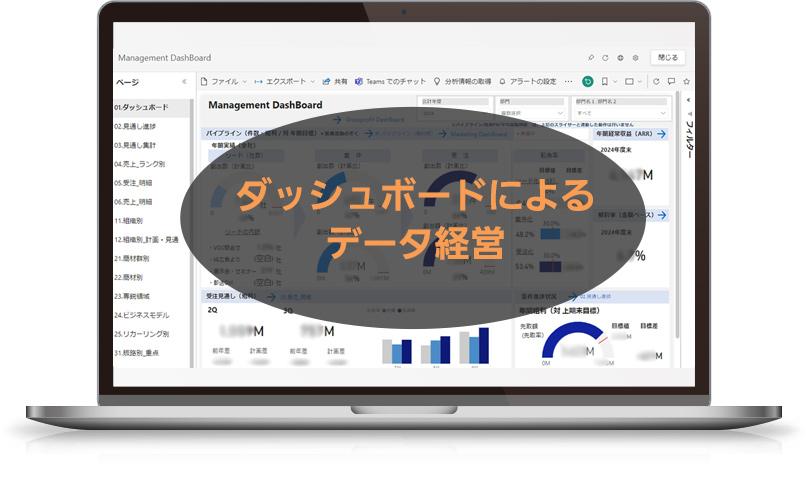 ダッシュボードによるデータ経営