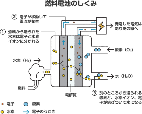 燃料電池のしくみ