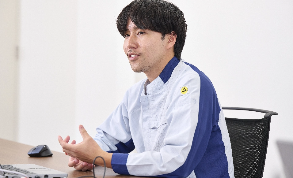 写真：開発リーダーの山中裕貴