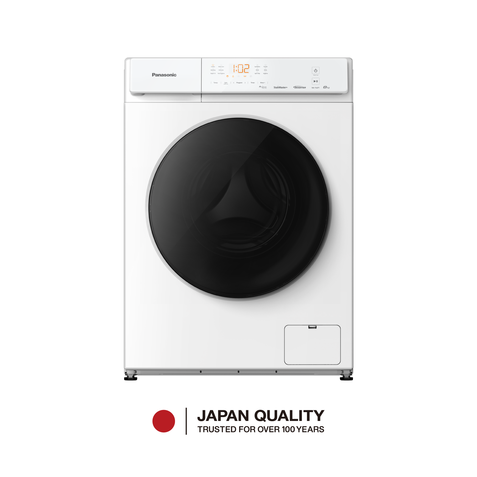 8 kg Hygiene Care Front Load Washing Machine NA-16JF1WSG ၏ ဓါတ်ပုံများ