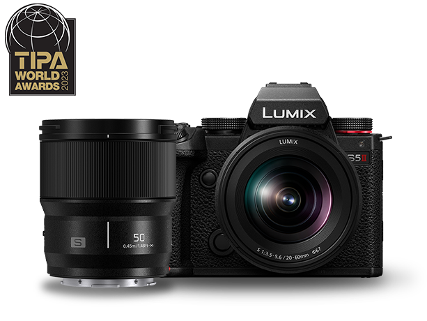 Foto av LUMIX S5II speilløst kameraet i fullformat DC-S5M2W