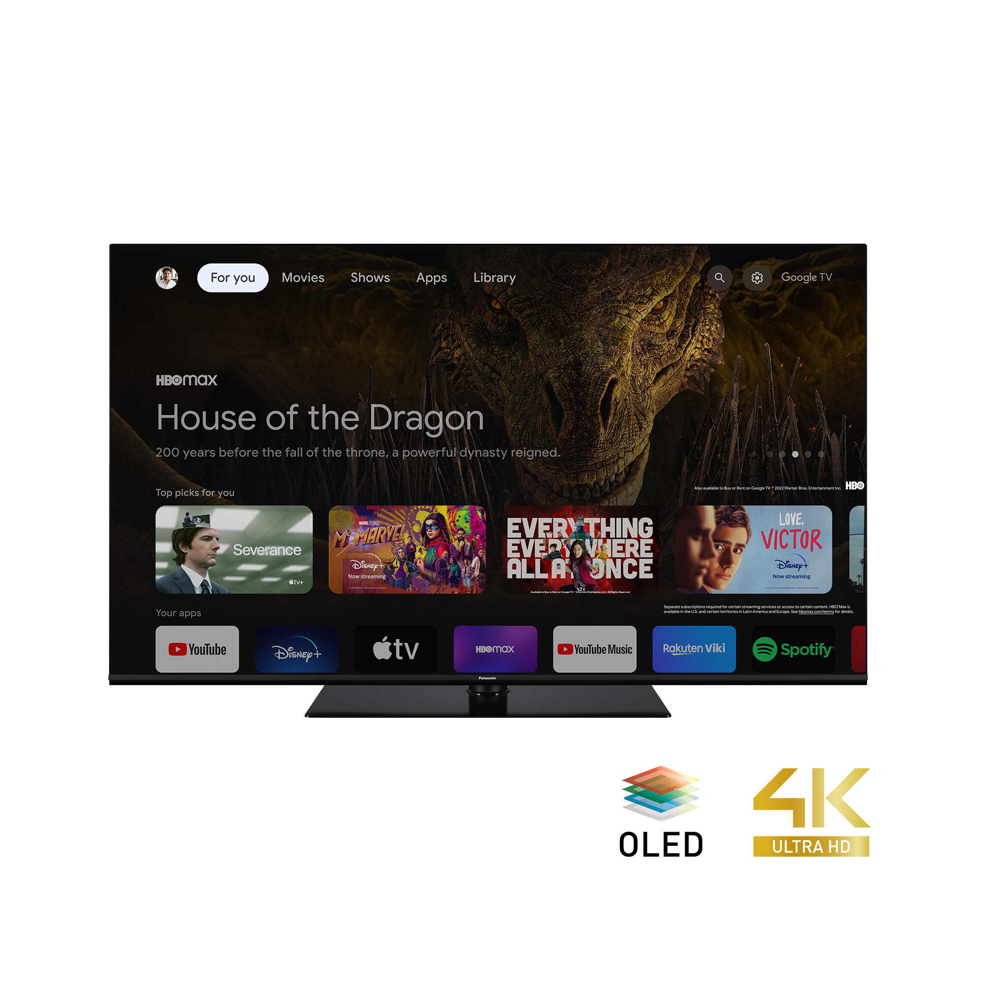 Фотографија Panasonic TX-55MZ800E OLED Google TV