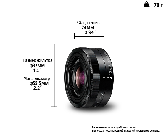 Фотография Объектив LUMIX G H-FS12032