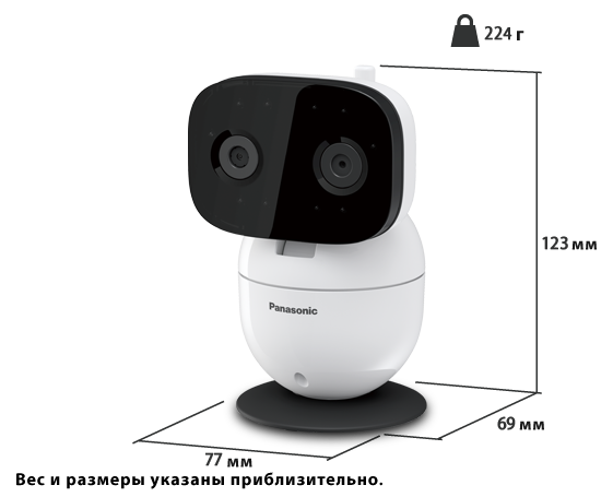 Фотография Дополнительная камера видеоняни KX-HNC300RUW