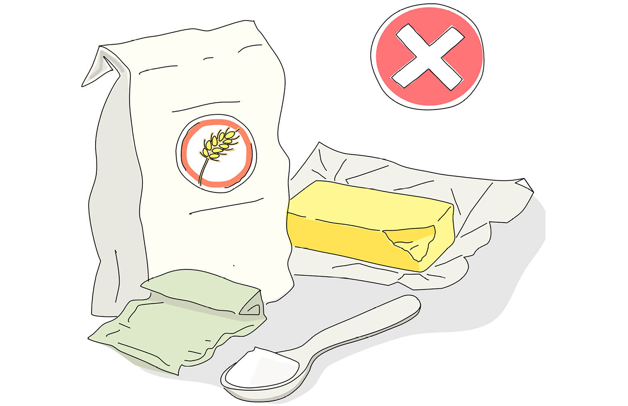 O pão não cresceu nada