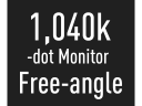 1040k-dot Free-angle Monitor