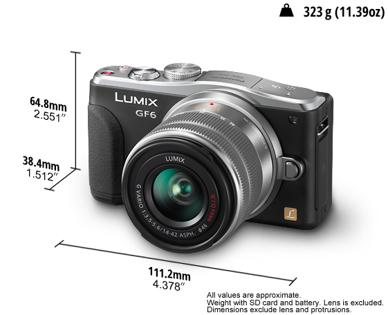 Lumix G Digital Camera: DMC-GF6KGN-K| Panasonic Australia