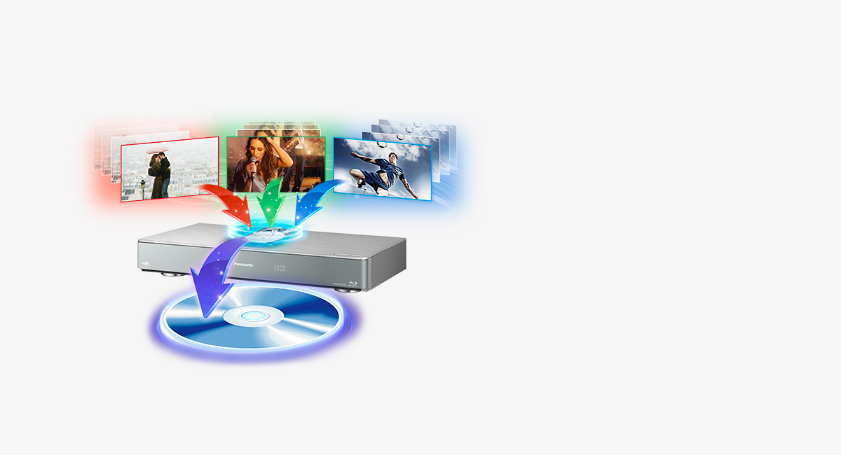 Record 3 Programs Simultaneously in HD Quality*