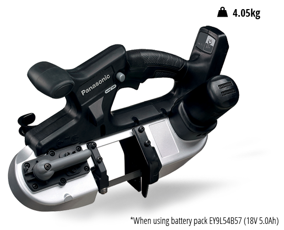 Dual Voltage 14.4V/18V Portable Cordless Band Saw Skin EY45A5X57