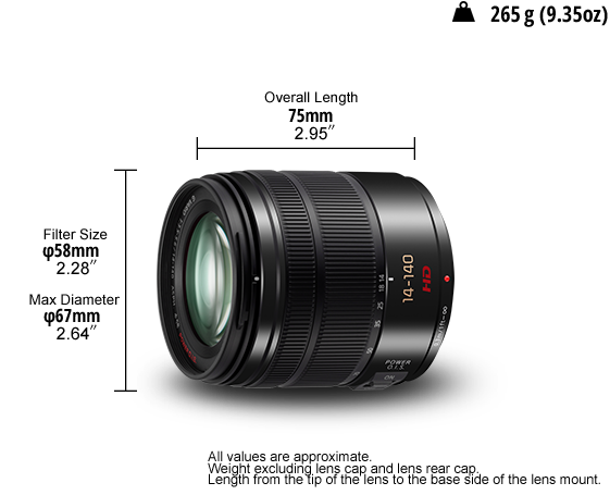 Lumix G Lens: H-FS14140E