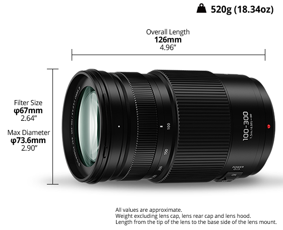 LUMIX G Lens H-FSA100300E