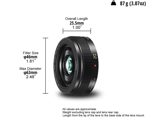 Lumix G Lens: H-H020AE