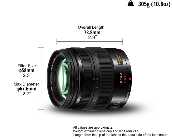 Lumix G Lens: H-HS12035E